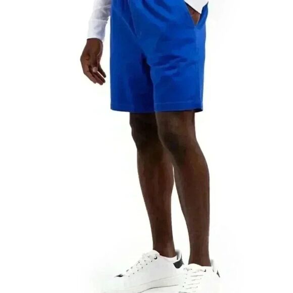 US Polo Assn Men's Blue Stretch Twill Jogger Pull On Shorts NEW NWT sz L - Picture 2 of 9